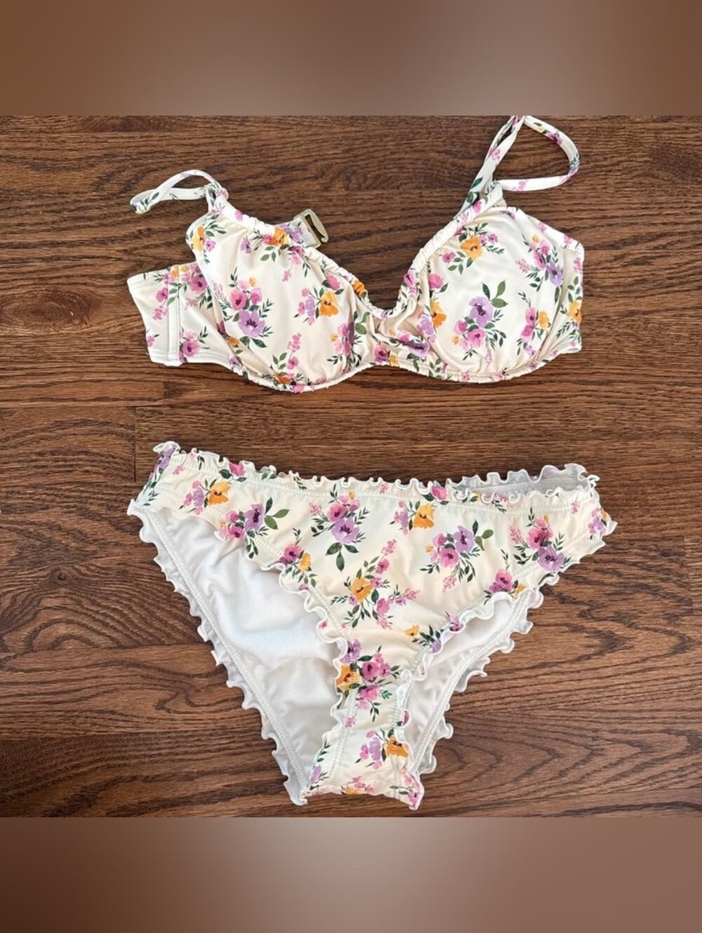 Shade & Shore Forest Green Strappy Two-Piece Bikini